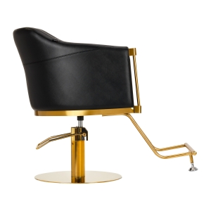 Hairdressing chair Burgos black gold   (148030)