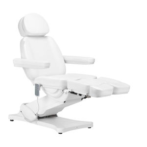 Electric cosmetic chair SILLON CLASSIC 3 motors with pedi cradle white (148292)