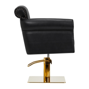Gabbiano Berlin hairdressing chair, black and gold (148100)