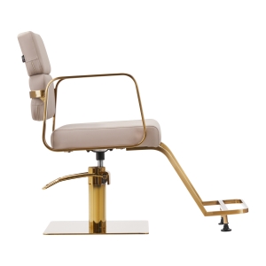 Gabbiano Porto-GM hairdressing chair beige (148046)
