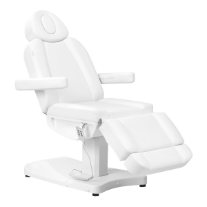 Electric cosmetic chair Azzurro 803D 3-motors white (148393)