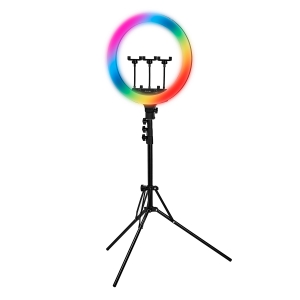 GLOW 18" bsc RGB ring lamp with 45W tripod (148023)