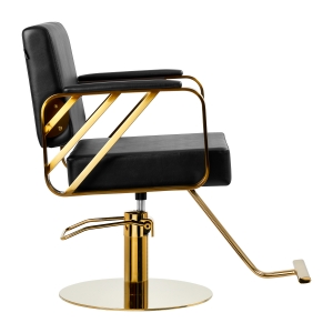 Gabbiano hairdressing chair Genua gold black (148036)