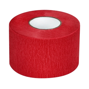 Hairdressing paper collar 5 pcs. red (148481)