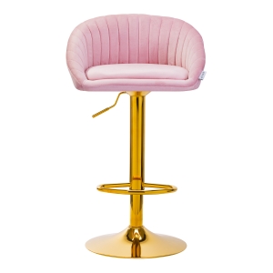 4Rico Bar Hocker QS-B16G pink velvet (150120)