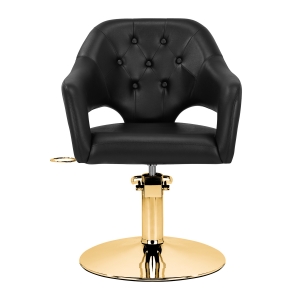 Hairdressing chair Gabbiano Parma Gold Black (137381)