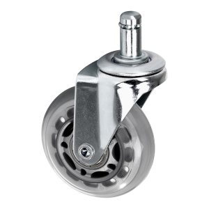 Roll Speed silver press-on stool wheel set of 5 pieces (150183)