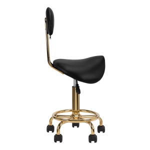 Cosmetic stool 6001-G gold black (154522)