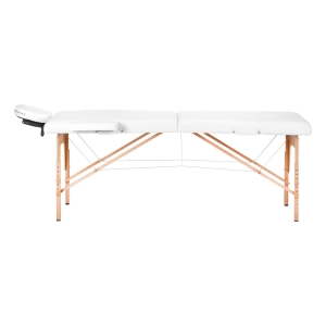 BALANCE wooden folding massage table 2 segment white (155272)