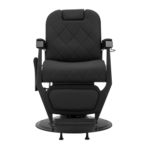 Gabbiano barber chair Bruno with black frame Black  (153407)