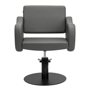 Gabbiano hairdressing chair Sewilla Gray black base (154166)