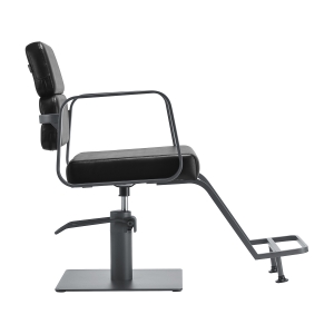 Gabbiano hairdressing chair Porto gray black (154139)