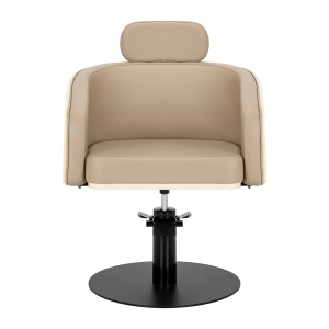 Gabbiano Wratislavia hairdressing chair beige black base  (154164)