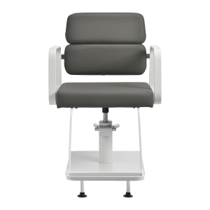 Gabbiano hairdressing chair Porto white gray  (154142)