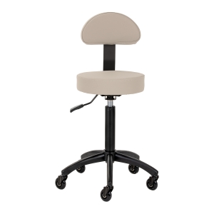 Gabbiano hairdressing stool D026 grey-beige (154214)