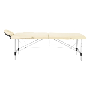 BALANCE aluminium folding massage table 2 segment cream (155270)