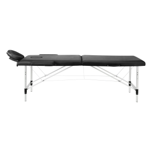BALANCE aluminium folding massage table 2 segment black (155271)