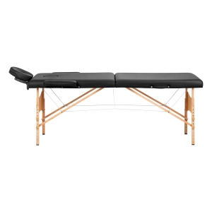 BALANCE wooden folding massage table 2 segment 190x70 black (155278)