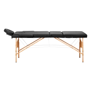 BALANCE wooden folding massage table 3 segment 190x70 black (155280)