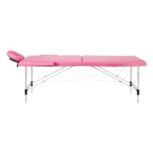 BALANCE aluminium folding massage table 2 segment pink (155282)