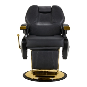 Hair System New York barber chair black gold (154472)