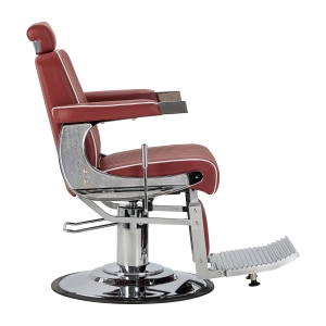 Gabbiano Visionerio barber chair red chrome frame (155244)