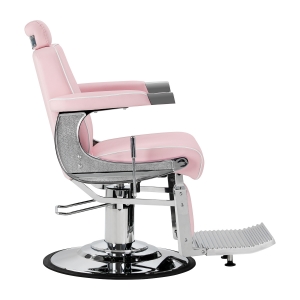 Gabbiano Visionerio barber chair pink chrome frame (155269)