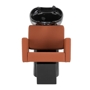 Gabbiano Vitoria brown hairdressing wash unit (154203)