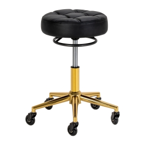 The Gabbiano D054G hairdressing stool gold white (155263)