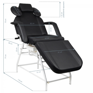 Treatment chair for eyelashes ivette black (133149)