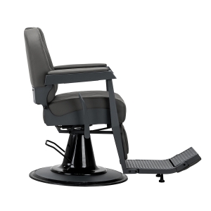 Gabbiano barber chair Bruno graphite with a grey base (155762)