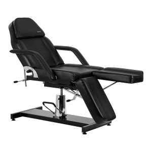 Hydraulic pedicure beauty chair Sillon 210 with rocking function and split footrest black (155680)