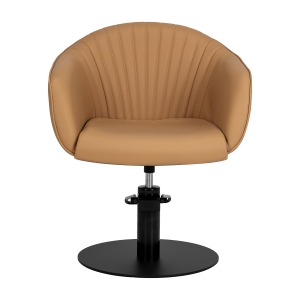 Hairdressing chair Gabbiano Copenhagen caramel (154390)