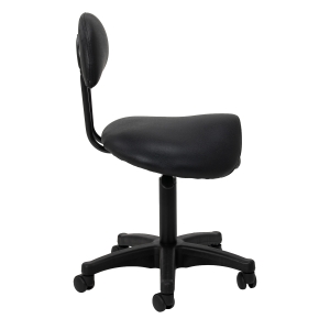 Cosmetic stool 6001 black with a black base (155811)