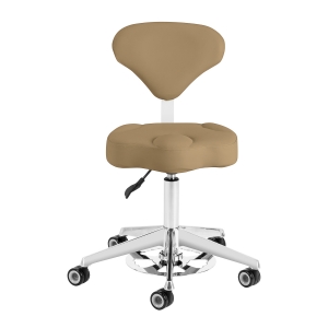 Cosmetic stool Azzurro 156-F bump-up beige (light coffee) (155914)