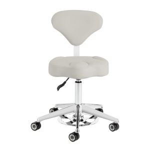 Cosmetic stool Azzurro 156-F bump-up grey (155915)
