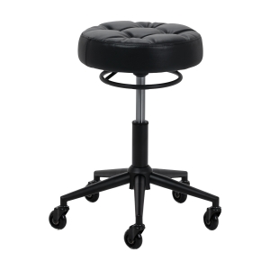 Hairdressing stool Gabbiano D054 black with black base (155869)