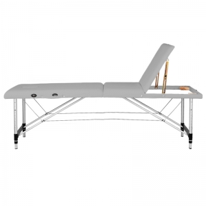 BALANCE aluminium folding massage table 3 segment grey (155276)