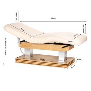 SPA lounger Sillon Comfort cream with light brown base (154687)