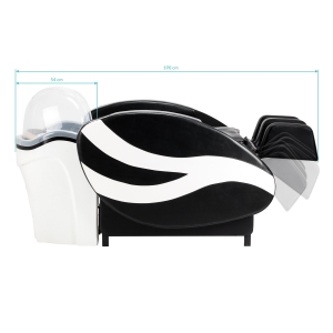 Hairdressing wash unit with lounger Gabbiano Head Spa Sea 501 (154358)