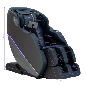 Massage chair 3D Sakura Maximus 809 grey-blue (154187)