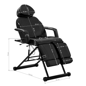 Azzurro cosmetic chair 563S black