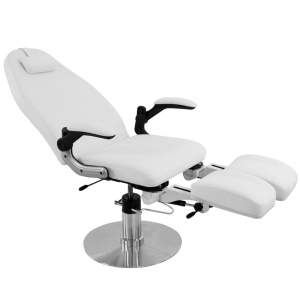 Hydraulic podiatry chair azzurro 713a white (112603)