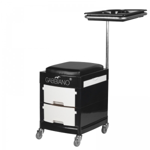 Helper - pedicure stool 16 plus black / white (125885)