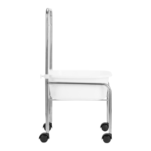 Pedicure tray on wheels, chrome (126249)