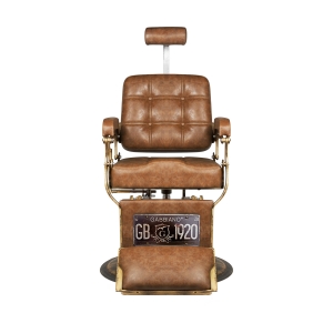 Gabbiano barber chair Boss Old Leather light brown (126469)