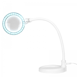 Elegant 2014-2r 30 led magnifier lamp smd 5d with a stand and a clip on the desk (127412)