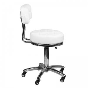 Cosmetic stool am-877 white (131986)