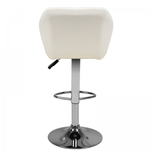 Bar stool m01 quilted adjustable white (132518)