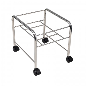Straight pedicure tray with chrome wheels (131508)